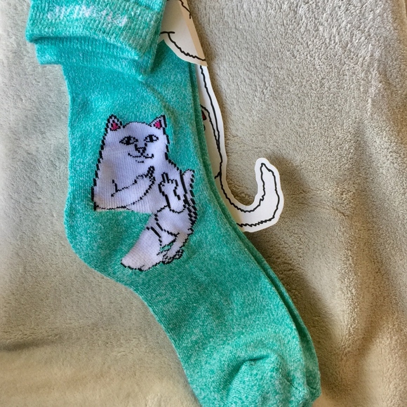 Ripndip Accessories - 5 for $25 RipN'Dip Lord Nermal Socks Cat Green
